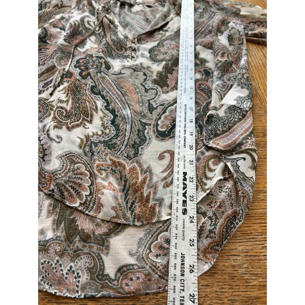 New Veronica Beard Long Sleeve Antonette Silk Blouse Barely Orchid Multi Size 6 - Picture 8 of 10